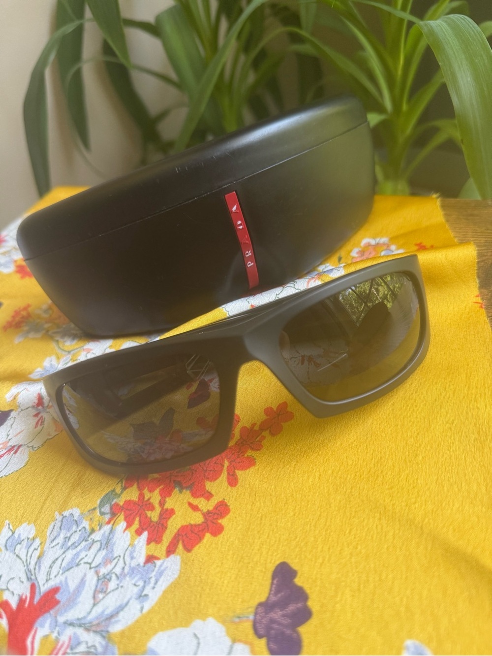 Prada Matte Black Sunglass with Dark Lenses